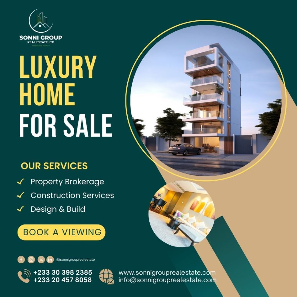 Luxury homes for sale in Accra by Sonni Group Real Estate Ltd