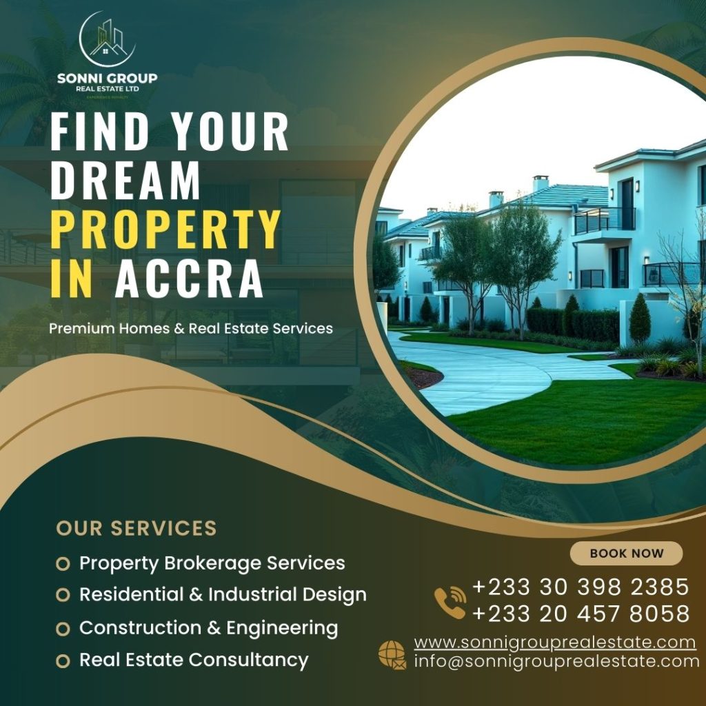 Luxury dream property in Accra developed and marketed by Sonni Group Real Estate Ltd in a prime location.