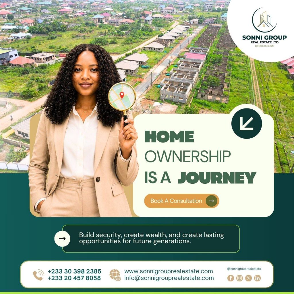 Family-focused homeownership journey in Oyibi Ghana with Sonni Group Real Estate