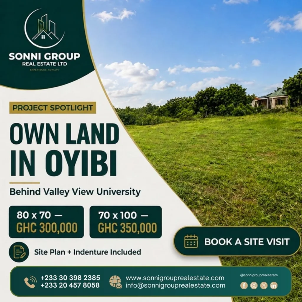 Own Land in Oyibi | Sonni Group Real Estate